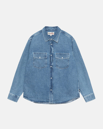 BOXY WESTERN DENIM SHIRT