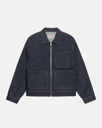 ZIP WORK JACKET DENIM