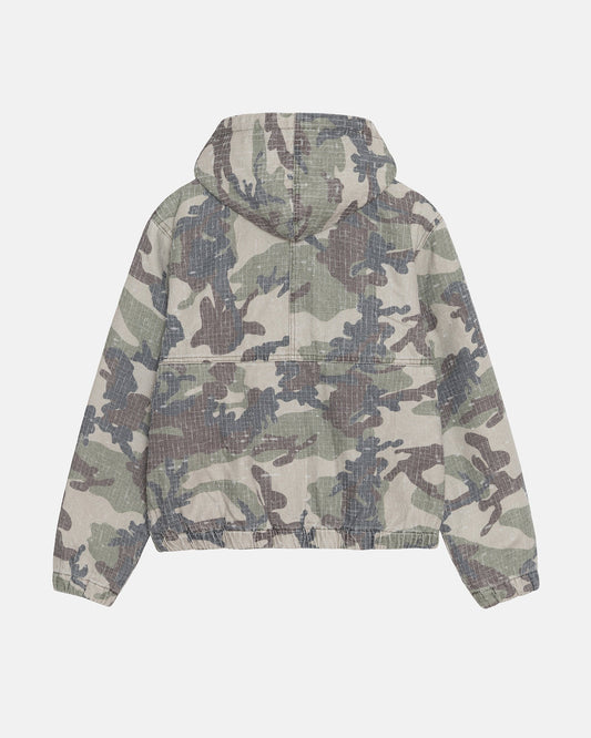 WORK JACKET CAMO CANVAS NEEDLEPUNCH