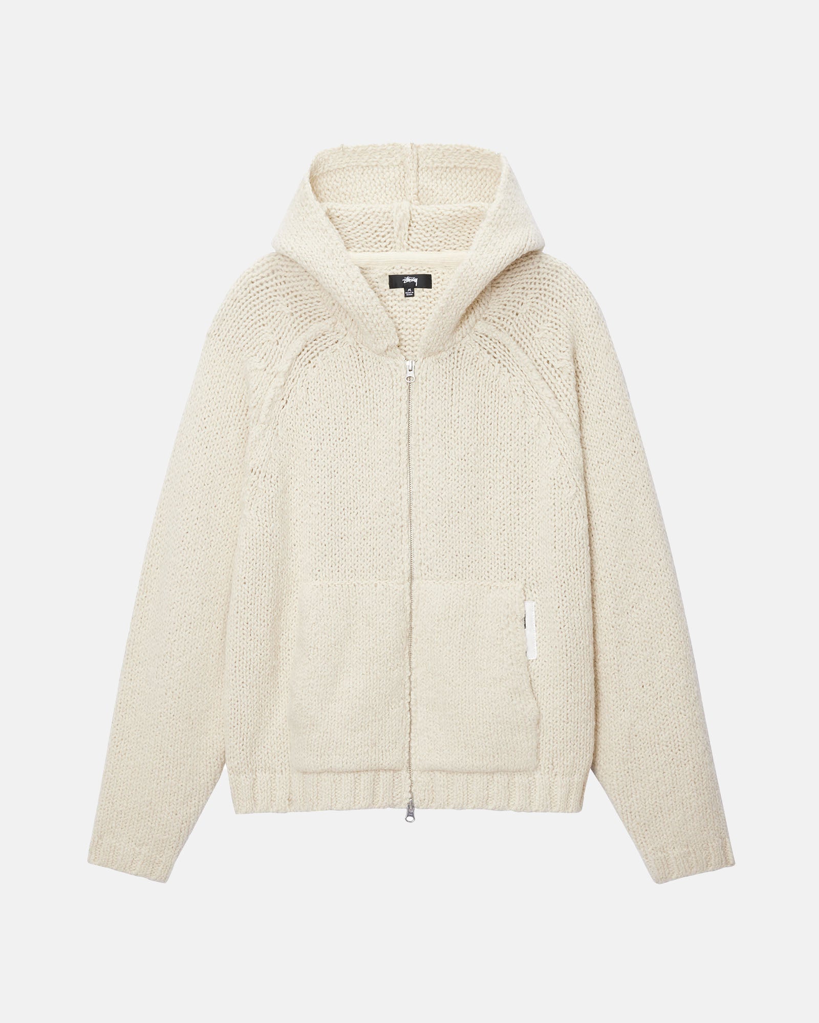 CHUNKY KNIT ZIP HOODIE