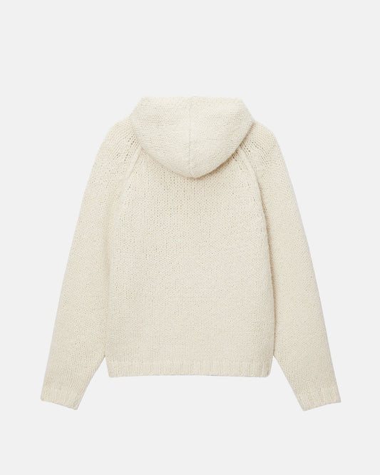 CHUNKY KNIT ZIP HOODIE