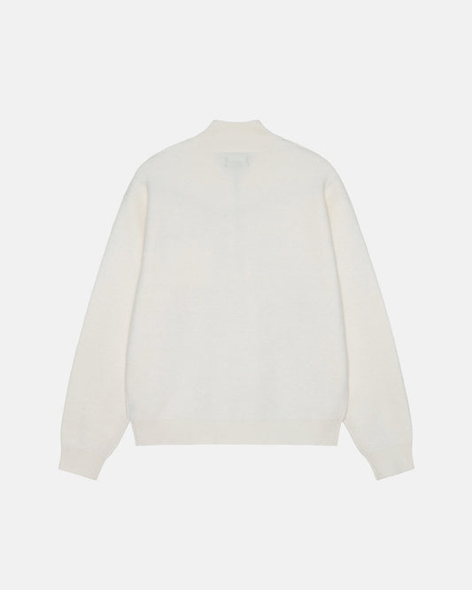 HALF ZIP MOCK NECK SWEATER