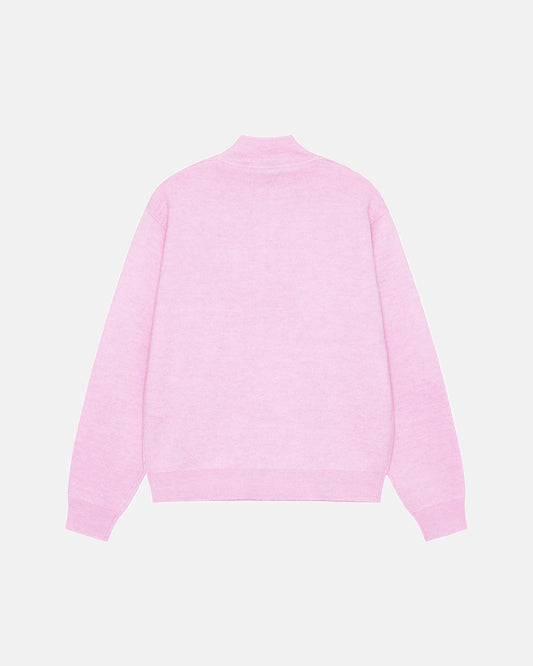 HALF ZIP MOCK NECK SWEATER