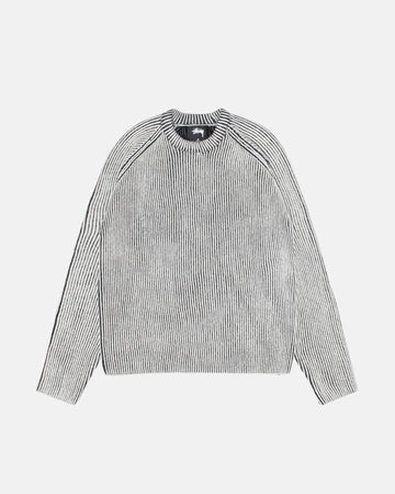 CONTRAST RIB SWEATER