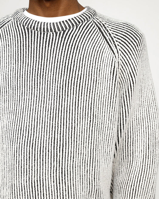 CONTRAST RIB SWEATER