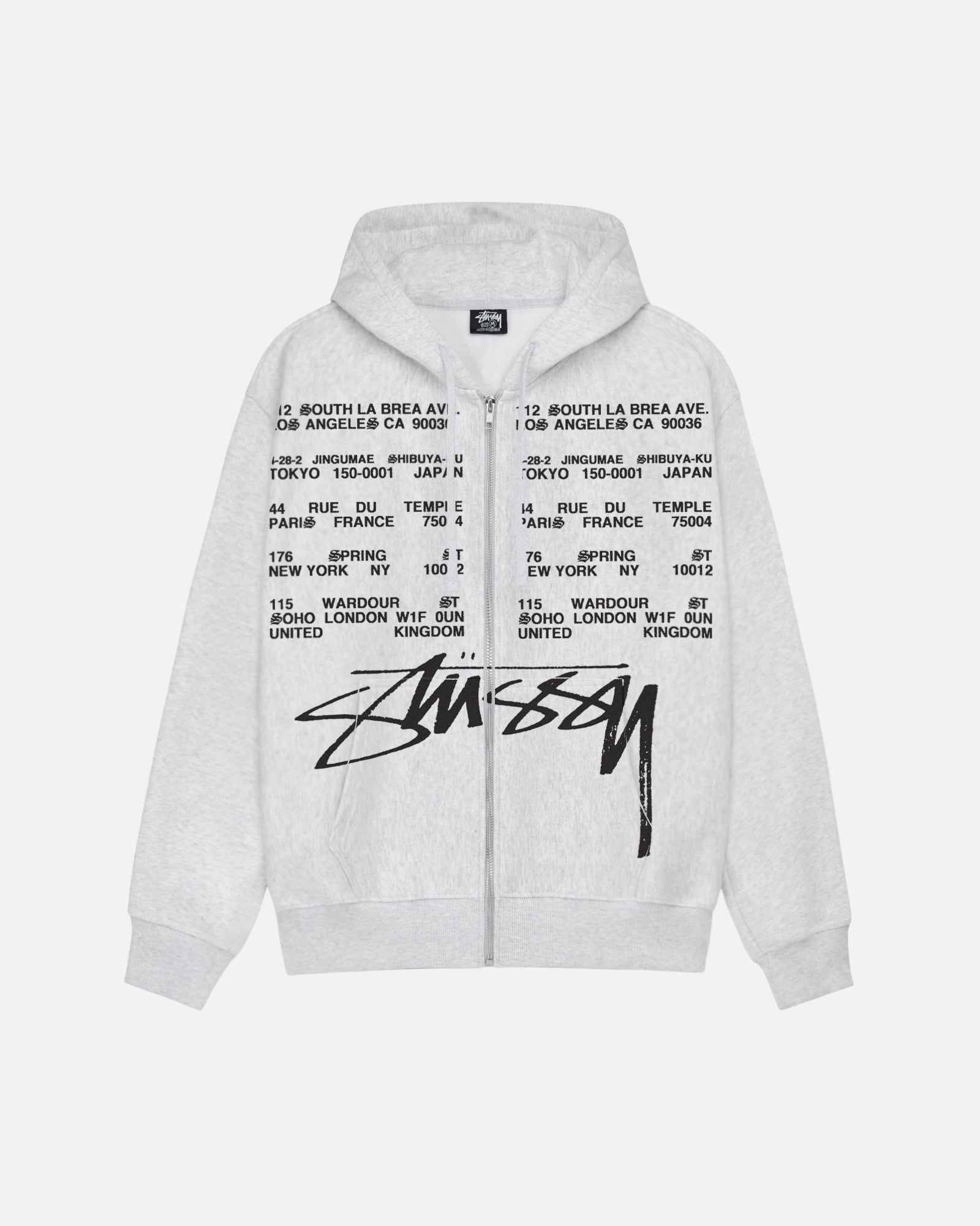 LOCATIONS ZIP HOODIE