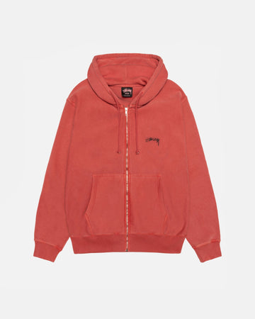 SMOOTH STOCK ZIP HOODIE PIGMENT DYED